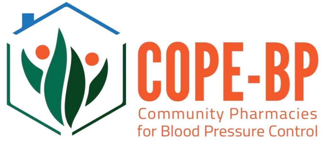 A logo for the research project in oragne, green and blue.